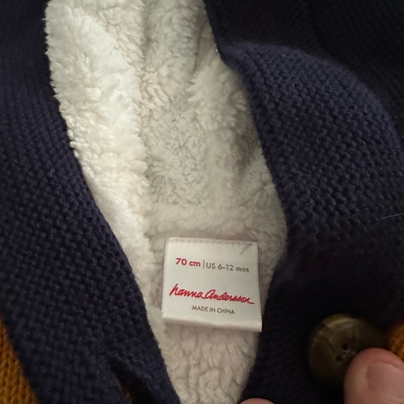 Hanna Andersson fleece button down sweater - Picture 2 of 2